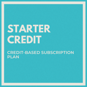 Image Starter Credit Subscription