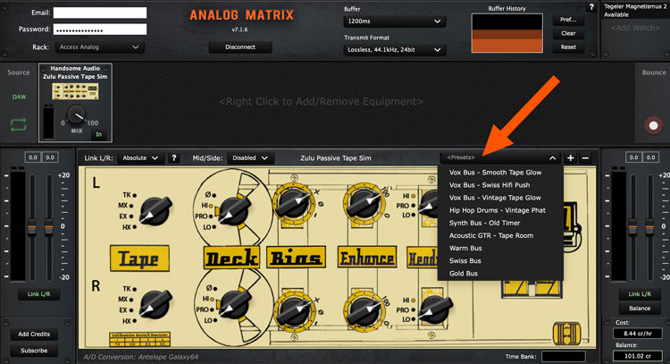 Presets for Handsome Audio Zulu
