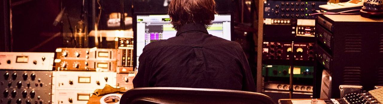 Image of Engineer with Analog Gear